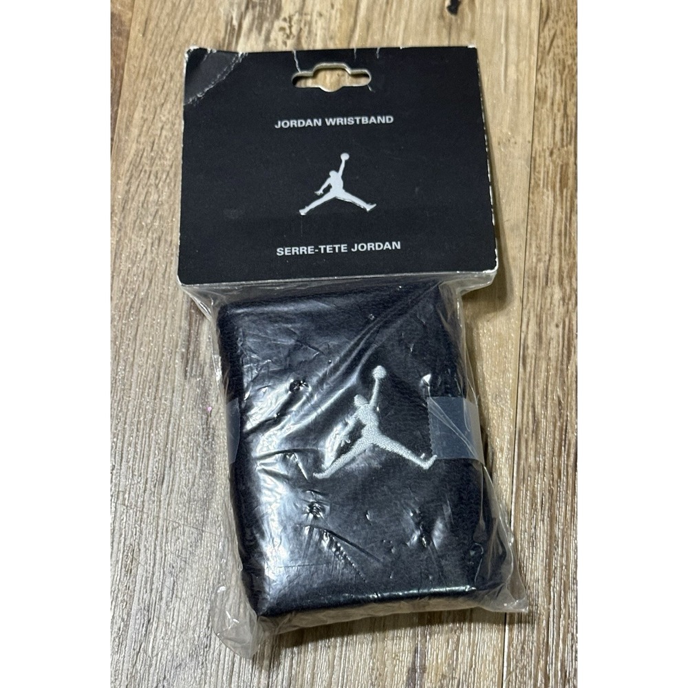 Vintage Nike Michael Jordan Jumpman Wristband Black NWT